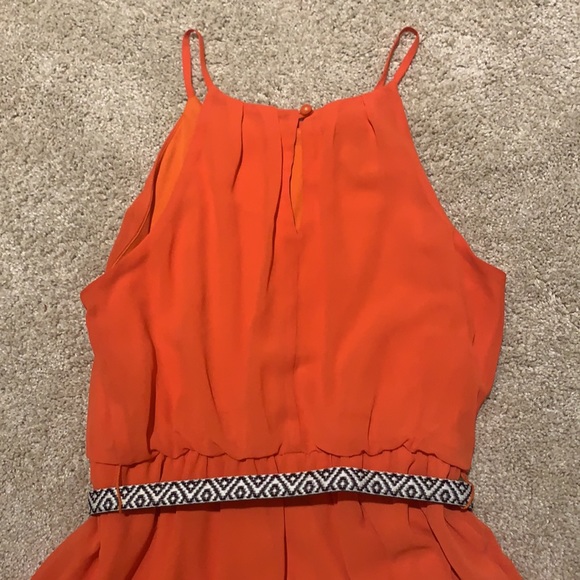 Orange Belted Dress - Picture 3 of 4
